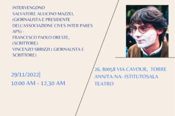 Evento dedicato a Giancarlo Siani nel quale abbiamo, insieme a Vincenzo Sbrizzi e Francesco Paolo Oreste, raccontato la storia di Giancarlo attraverso i suoi scritti giornalistici.